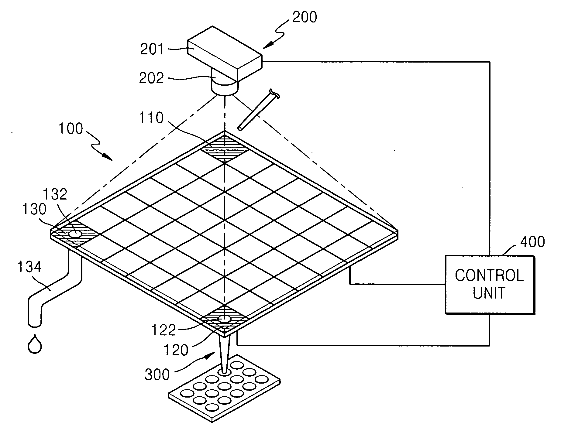 Quantitative cell dispensing apparatus using liquid drop manipulation