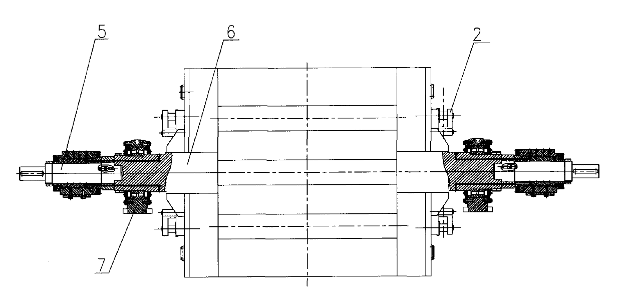 Overturning and discharging device