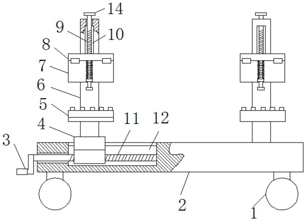 A circular stainless steel common plate flange air duct welding connection mechanism