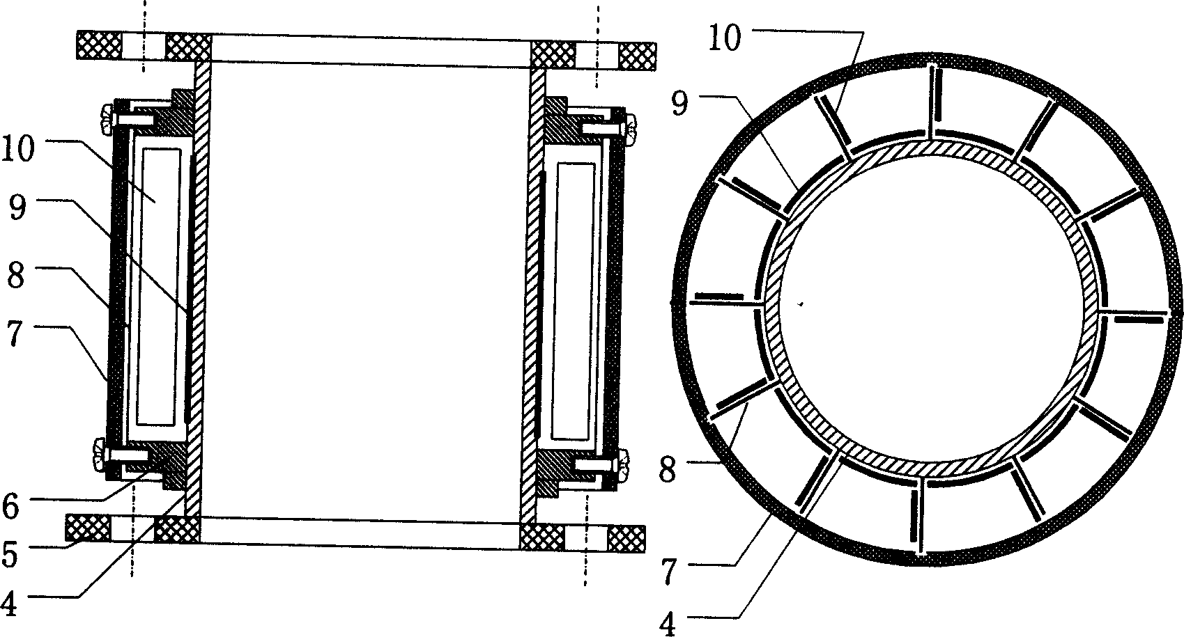 Dynamic monitoring method for gas solid fluidized bed and system thereof