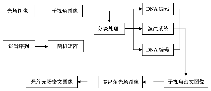 Light field image encryption method based on DNA sequence and chaotic system