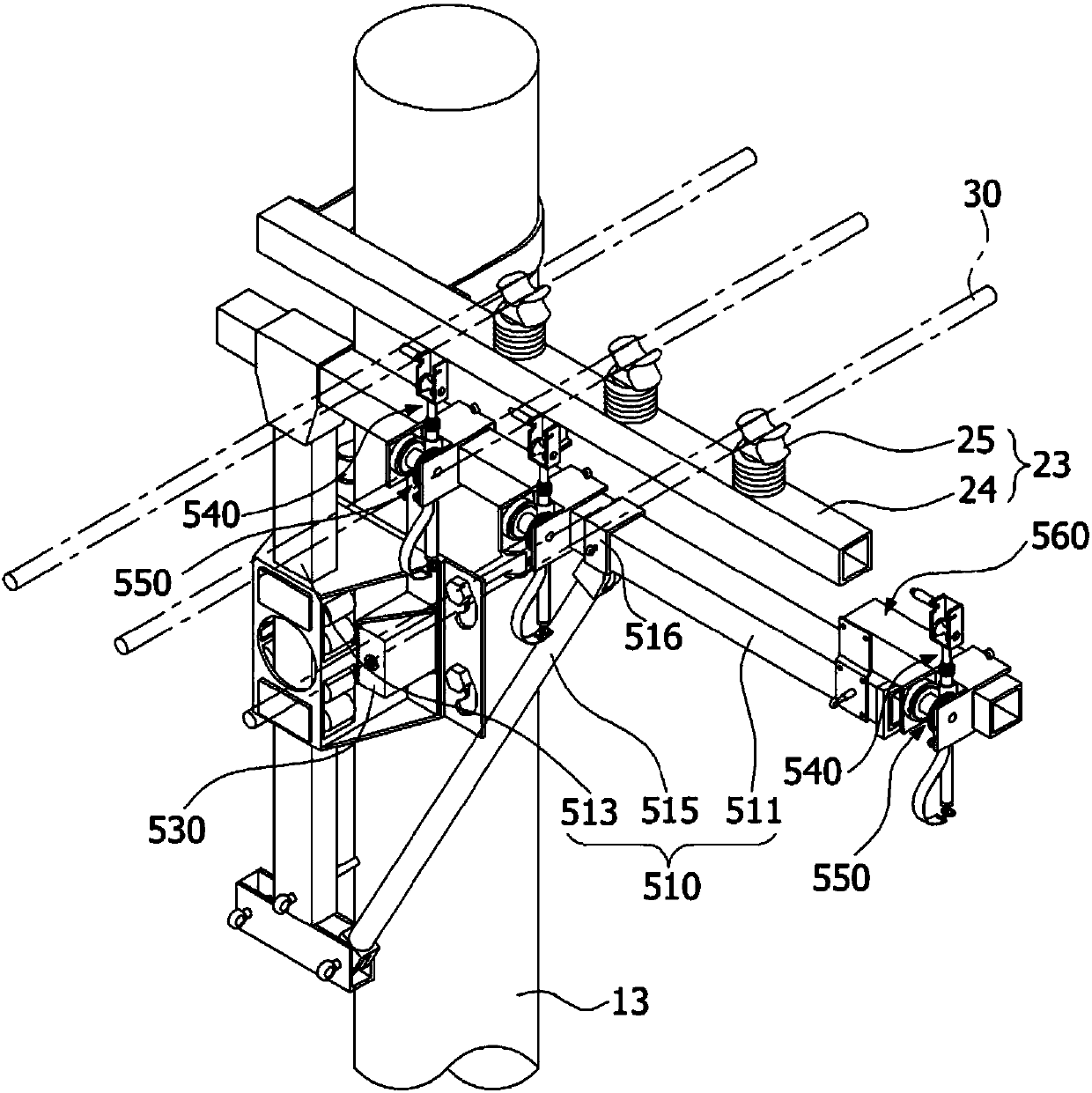 Live working method of power distribution equipment