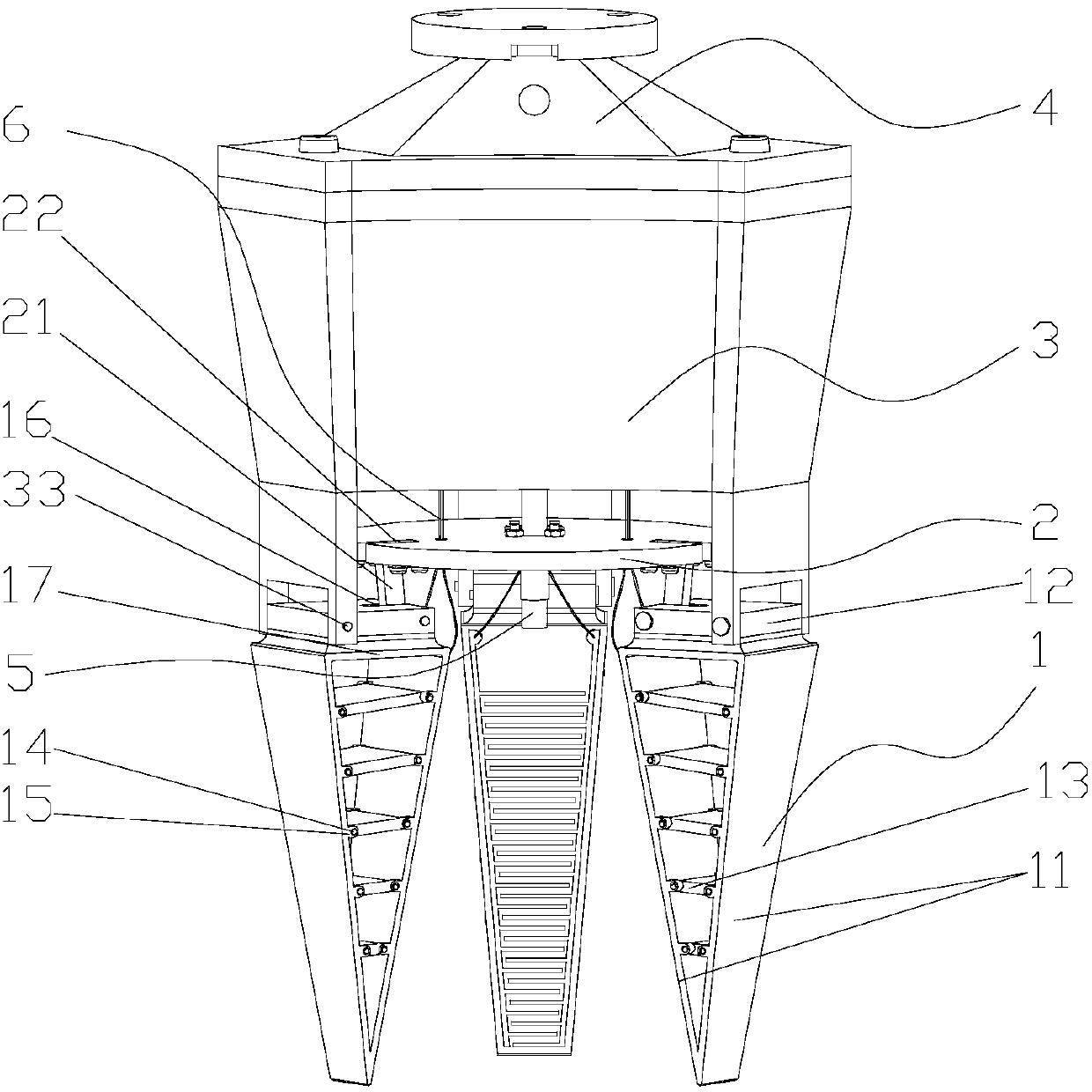 Electrostatic adsorption type soft gripper simulating fin structure