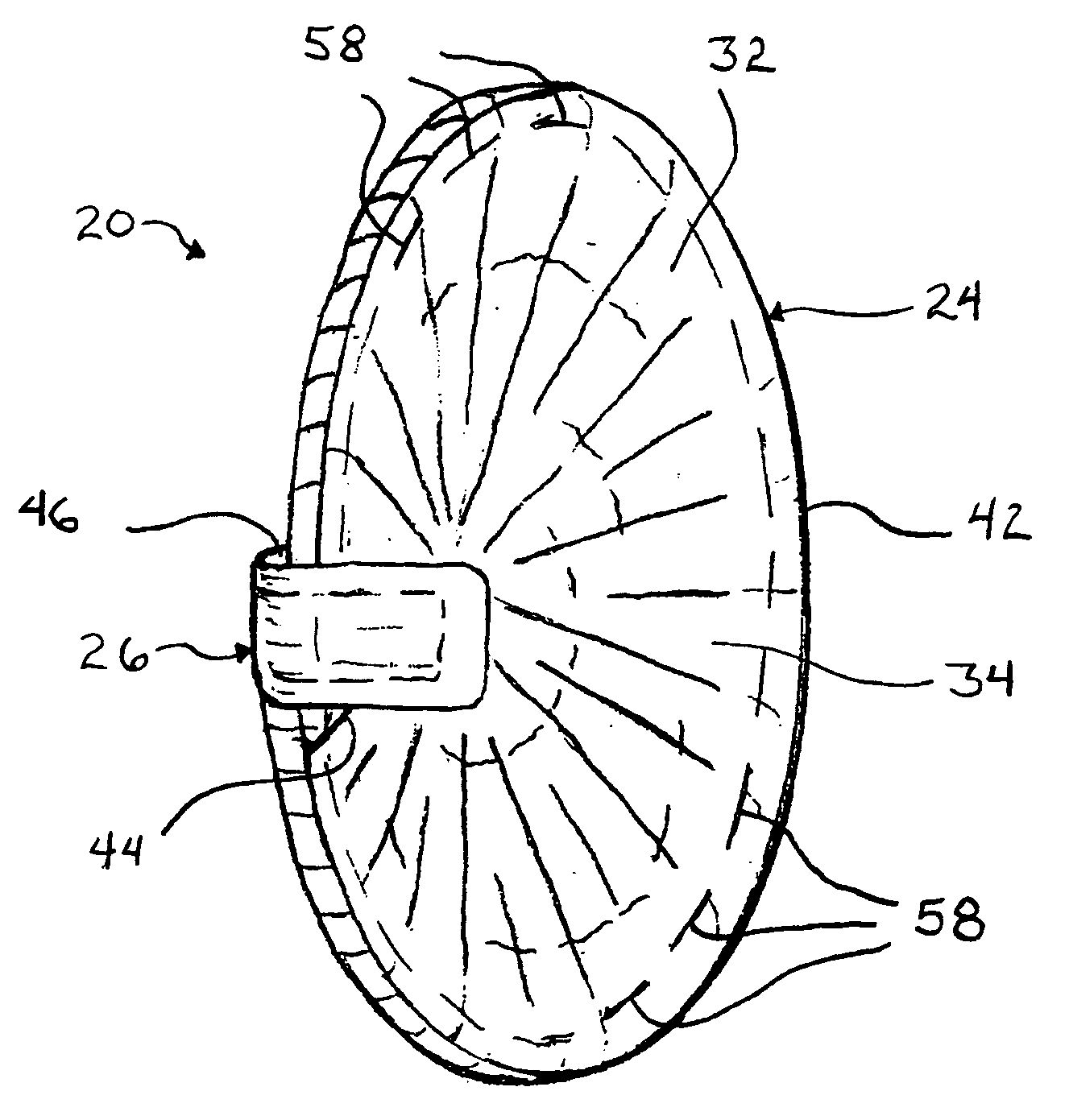 Voice absorber for portable telephonic devices