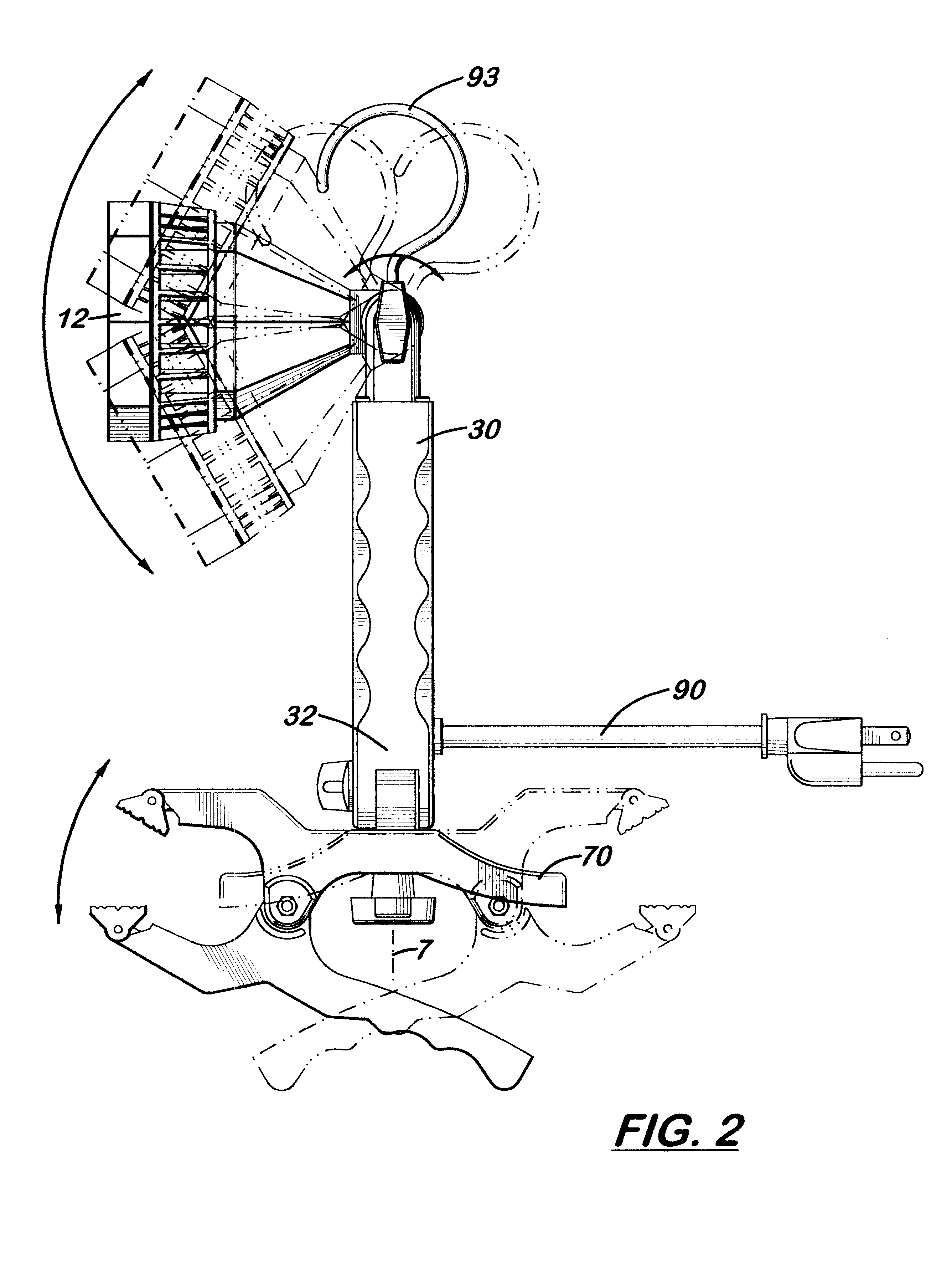 Multi-adjustable clamp work light