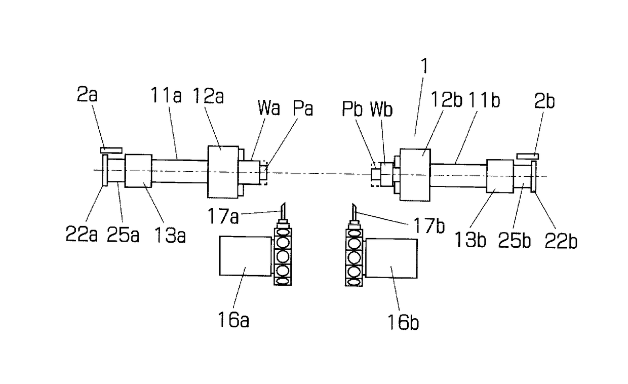 Opening/closing control device of chuck