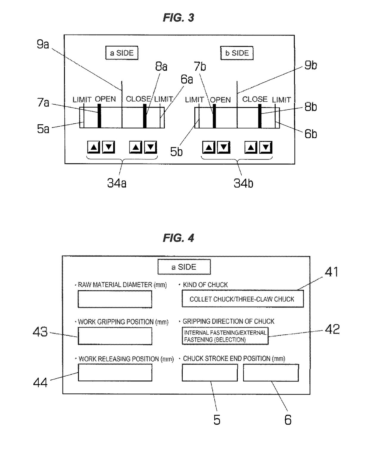 Opening/closing control device of chuck