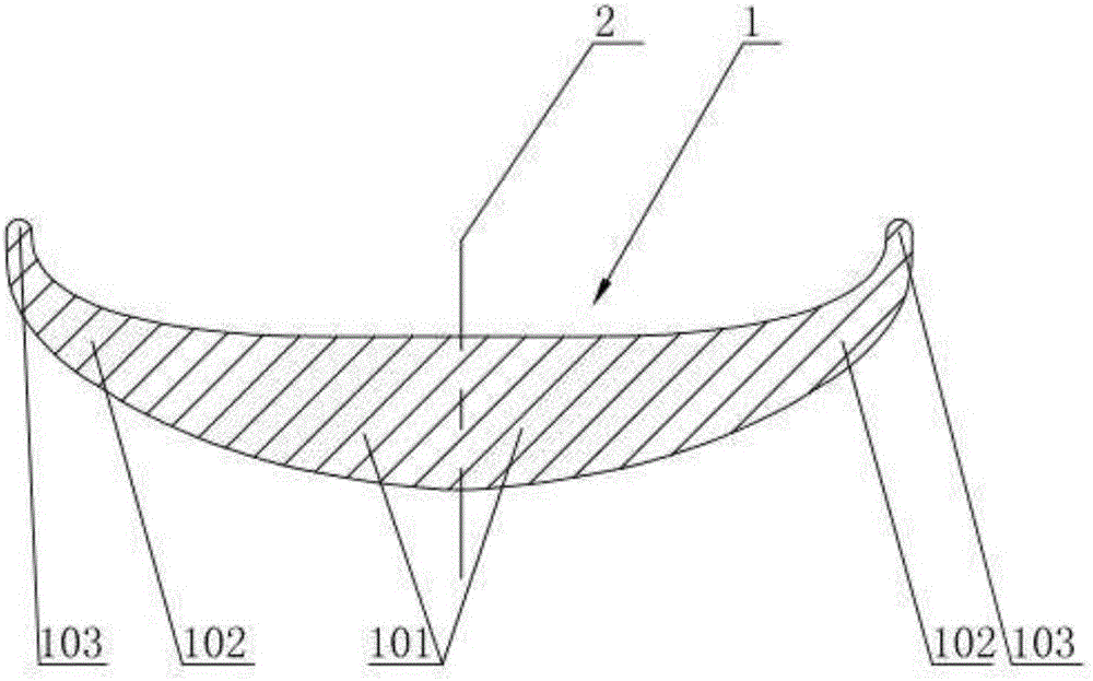 U-type sail structure