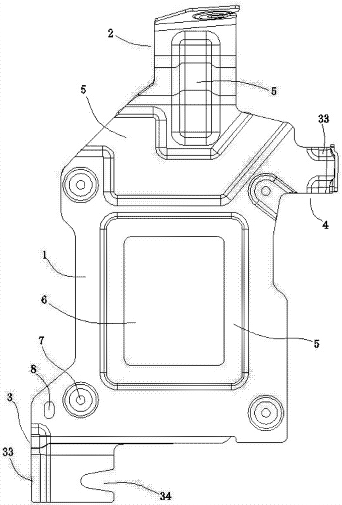 Power amplifier support frame