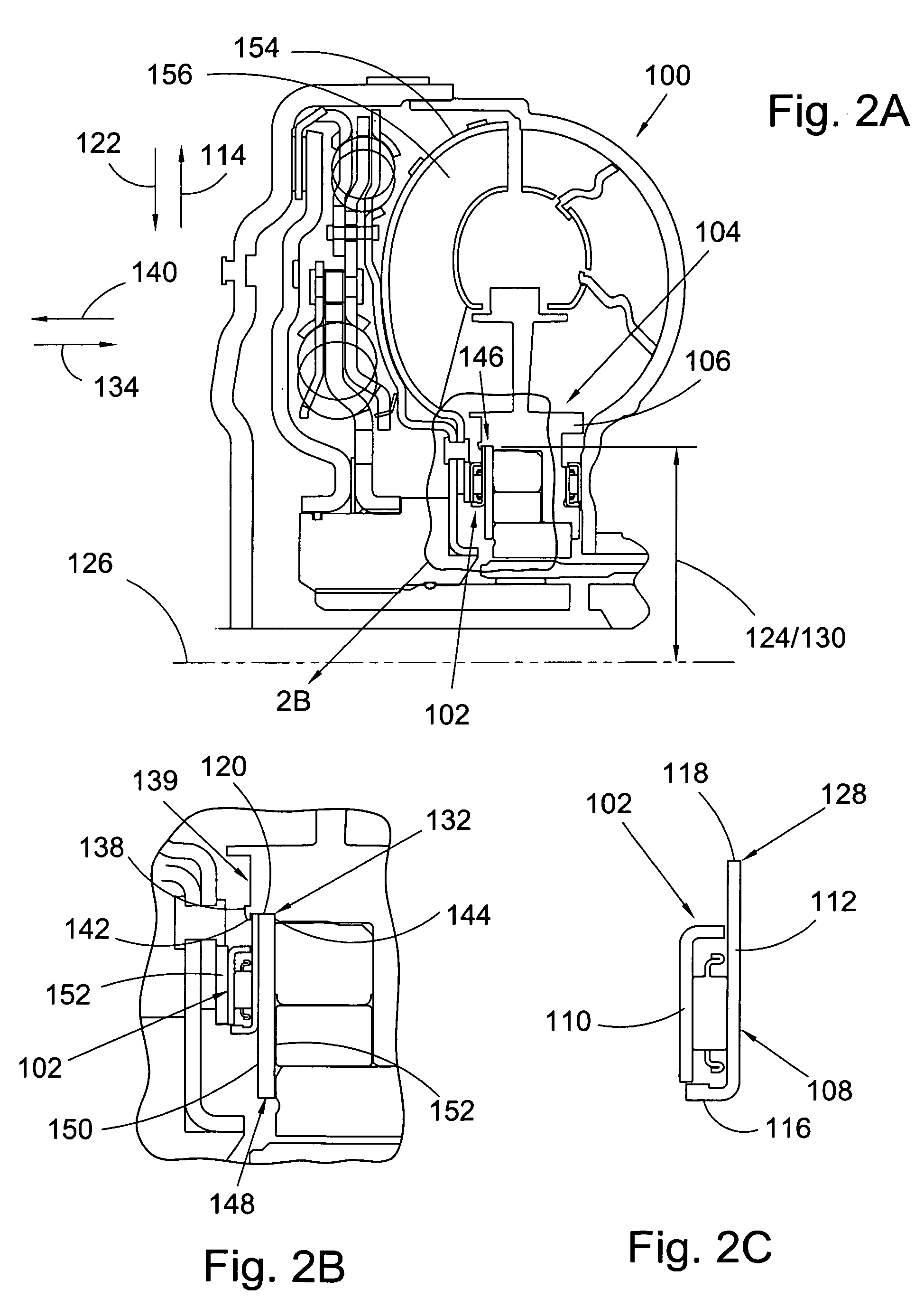 Torque converter rurbine side bearing centering and retention on the stator