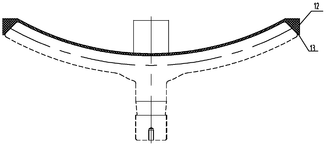 Machining method of umbrella-shaped valve disc