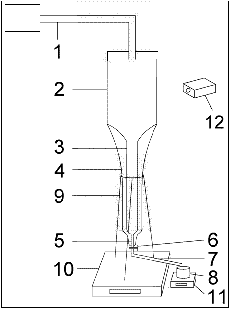 Test system for foaming times and oil surface stability of three-phase foam and test method thereof