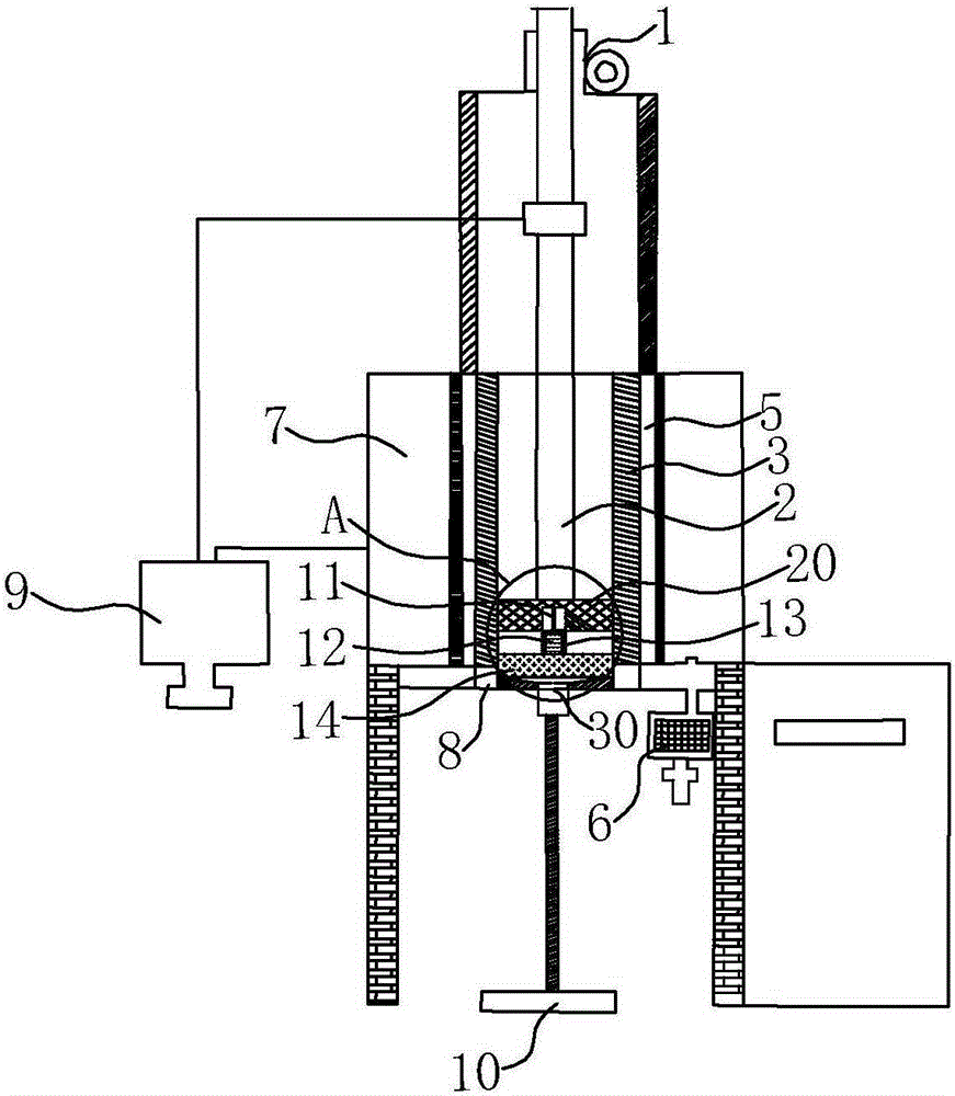 Fiber core-cladding ratio adjustable optical fiber preform extrusion method and device