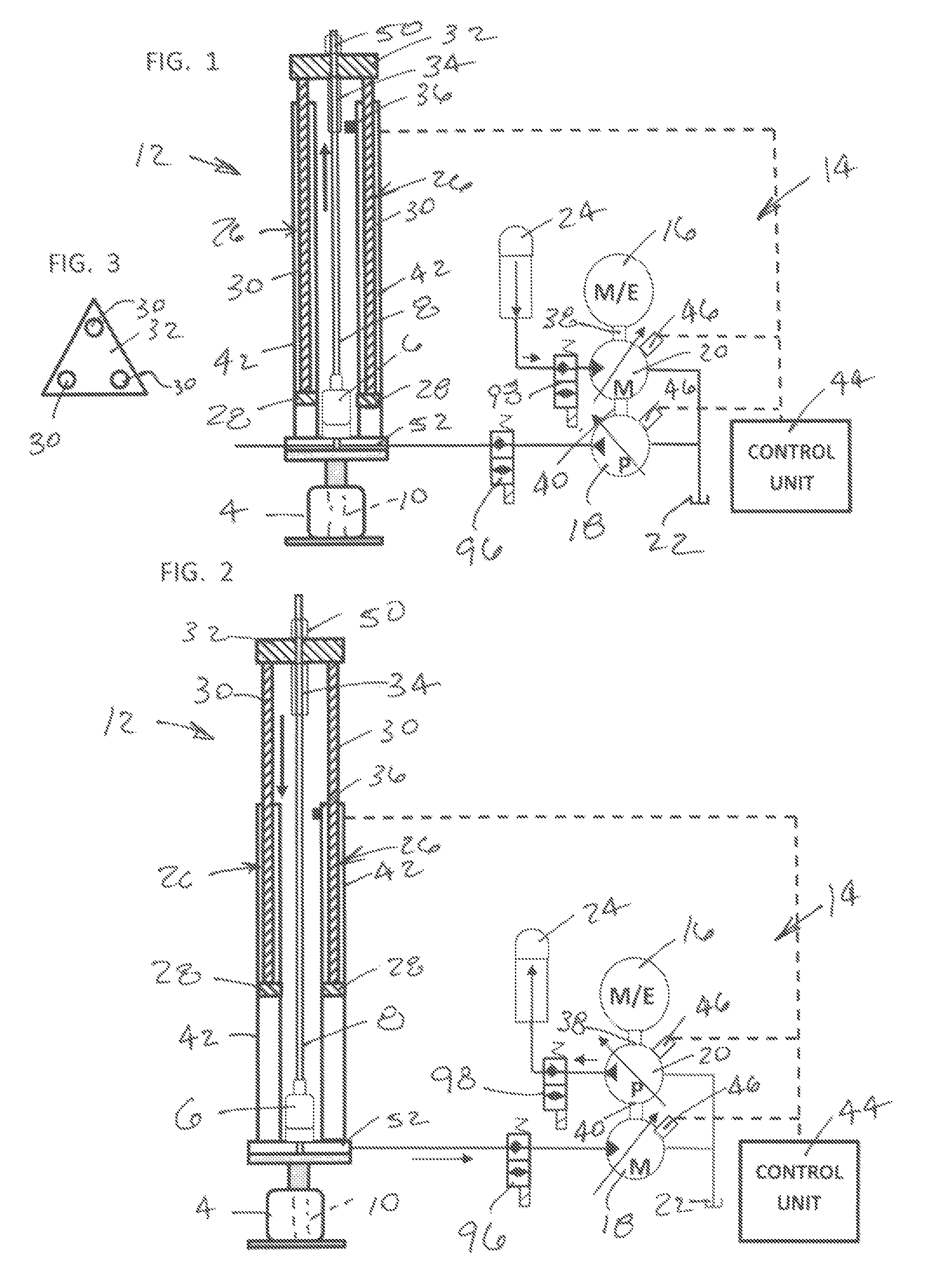 Constant horsepower regenerative assist for a hydraulic rod pumping unit