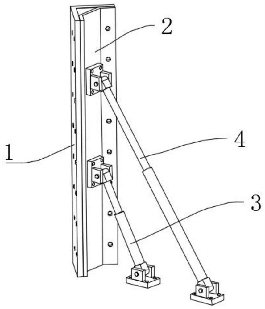 Prefabricated concrete assembly wall internal corner reinforcing structure