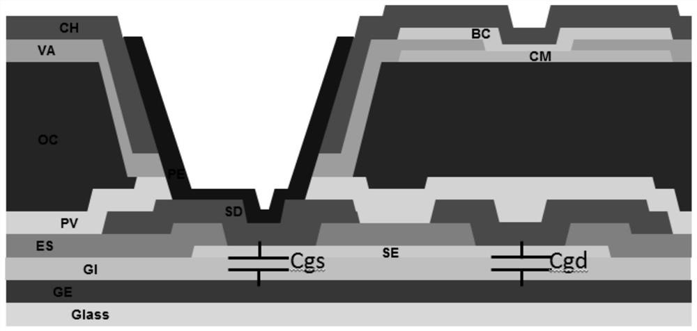 Liquid crystal display screen structure