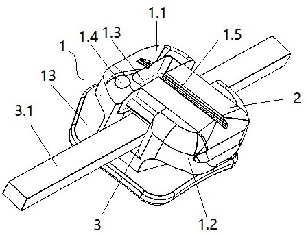 Orthodontic self-locking system adapted to strip-shaped arch wire