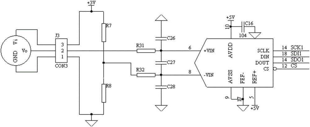 Compensating circuit and method for concentration and temperature drift of VOC gas sensor