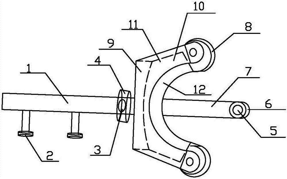 U-shaped steel bar bender