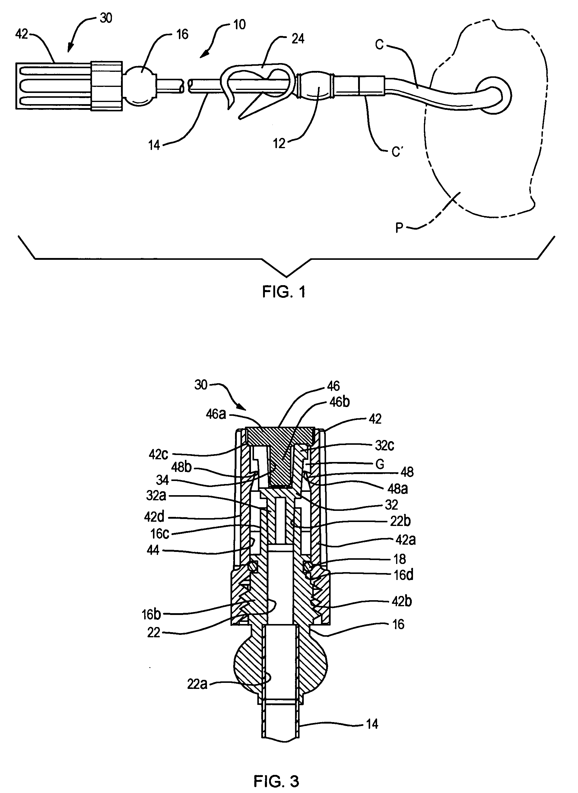 Catheter extension set and closure assembly therefor