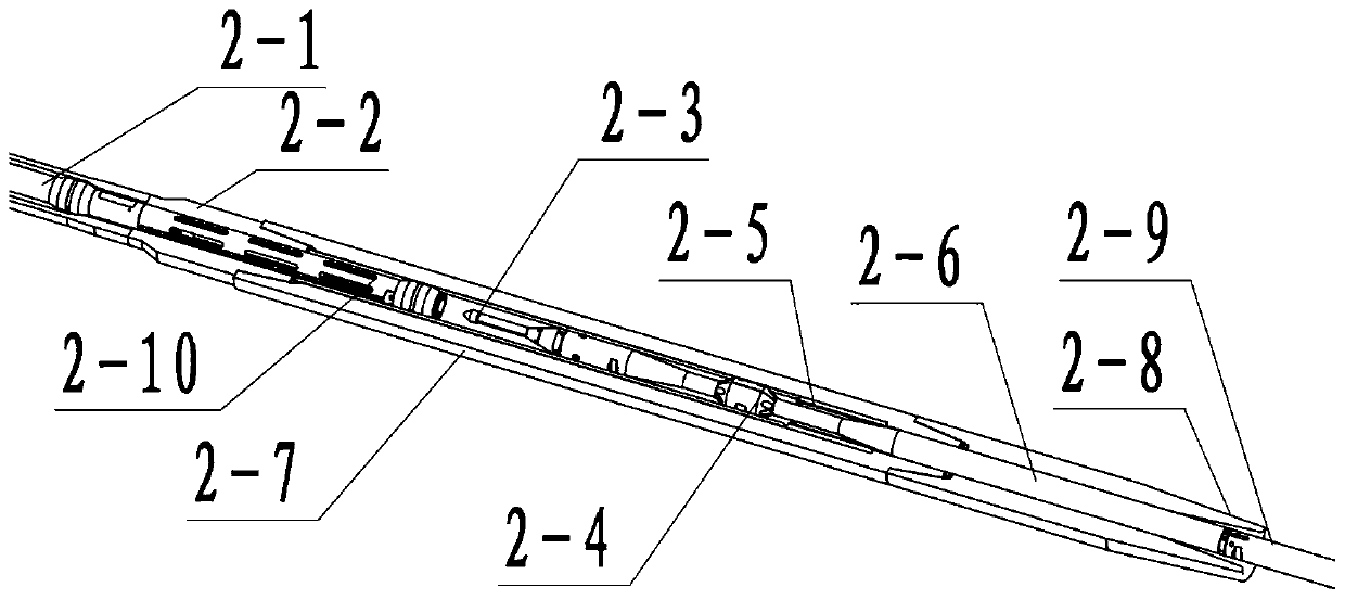 Cable throwing and withdrawing type drill pipe through logging process