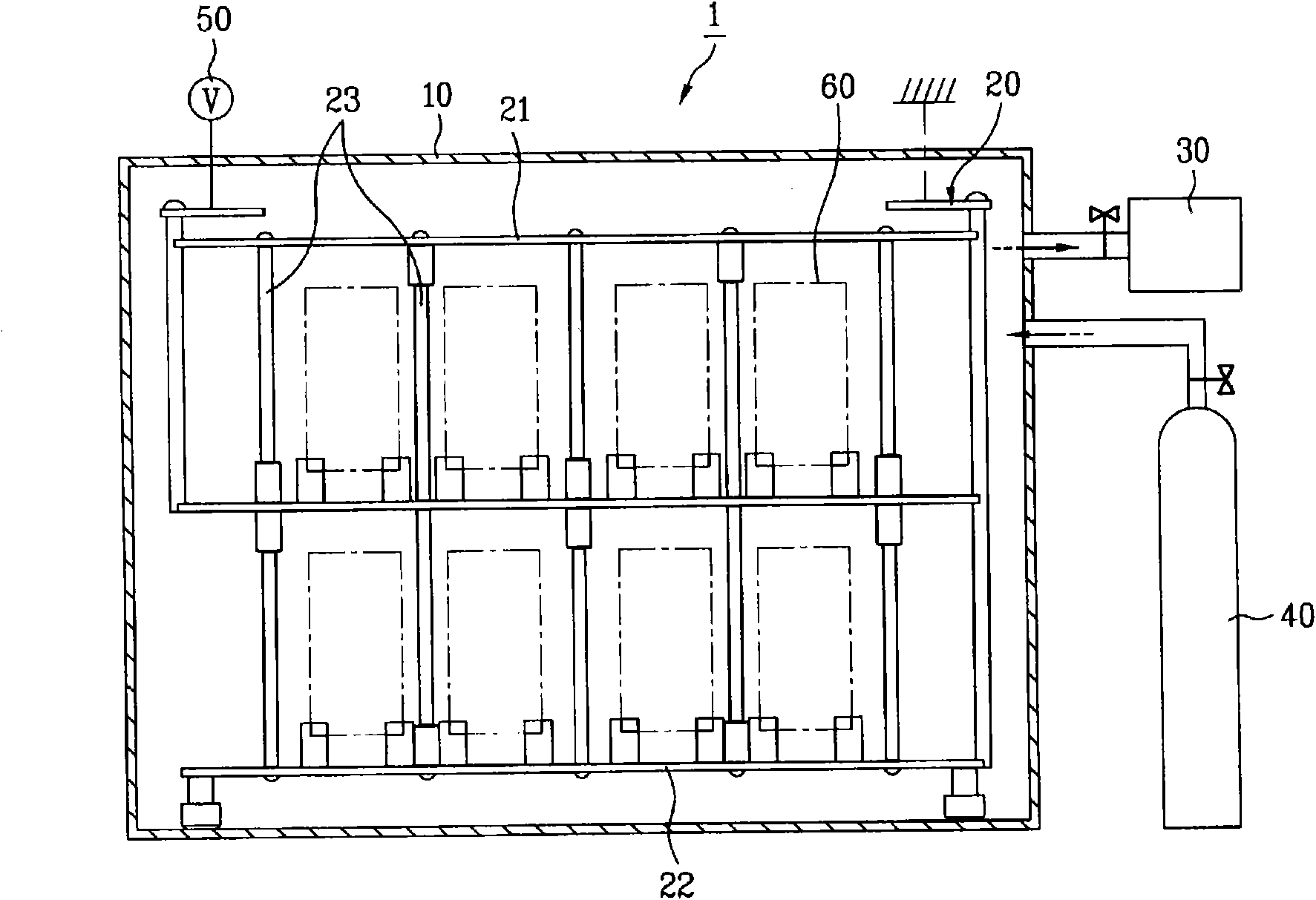 Plasma cleaning apparatus for a semiconductor panel with cleaning chambers