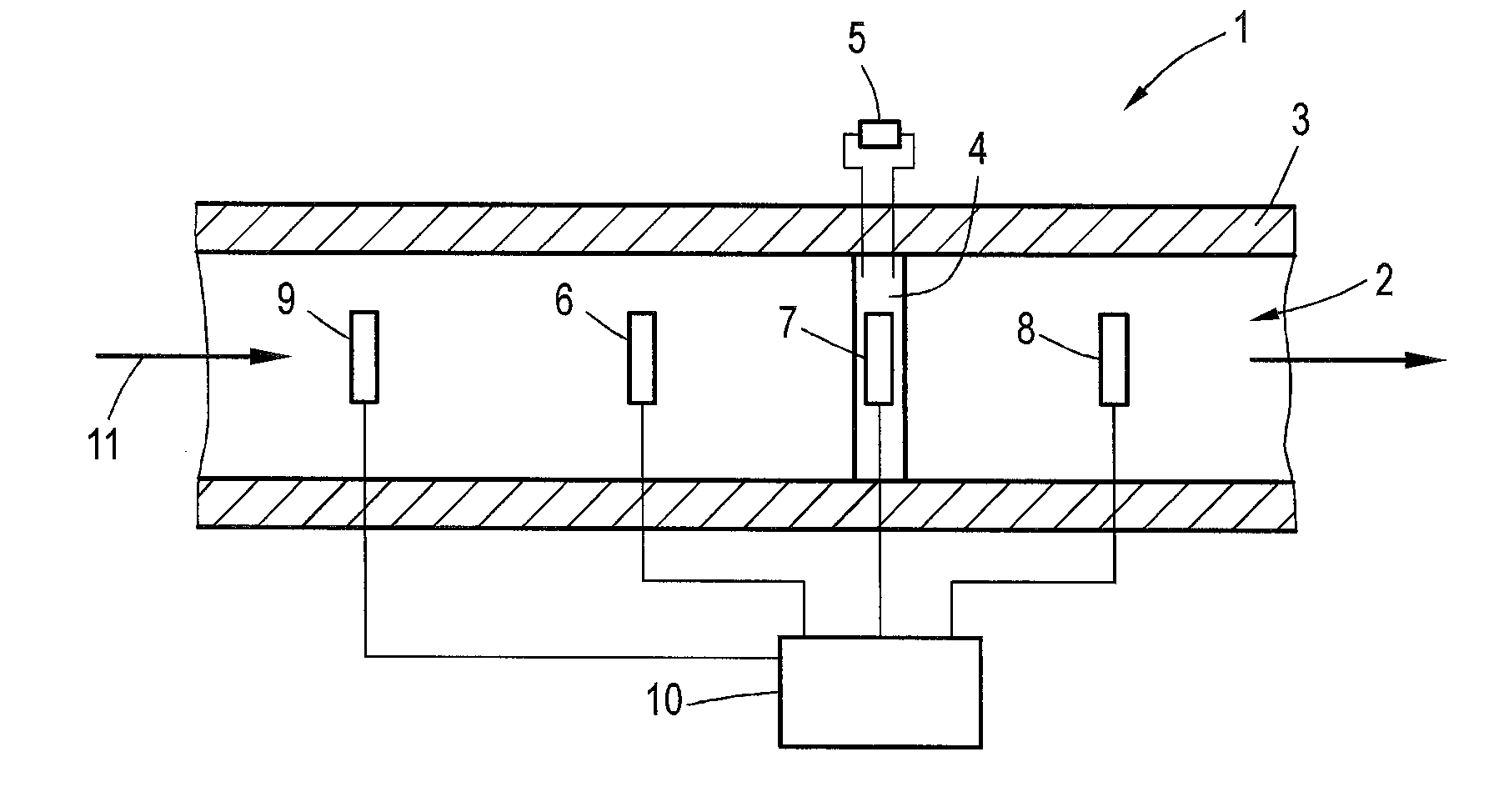 Method for determining at least one gas parameter of a flowing gas