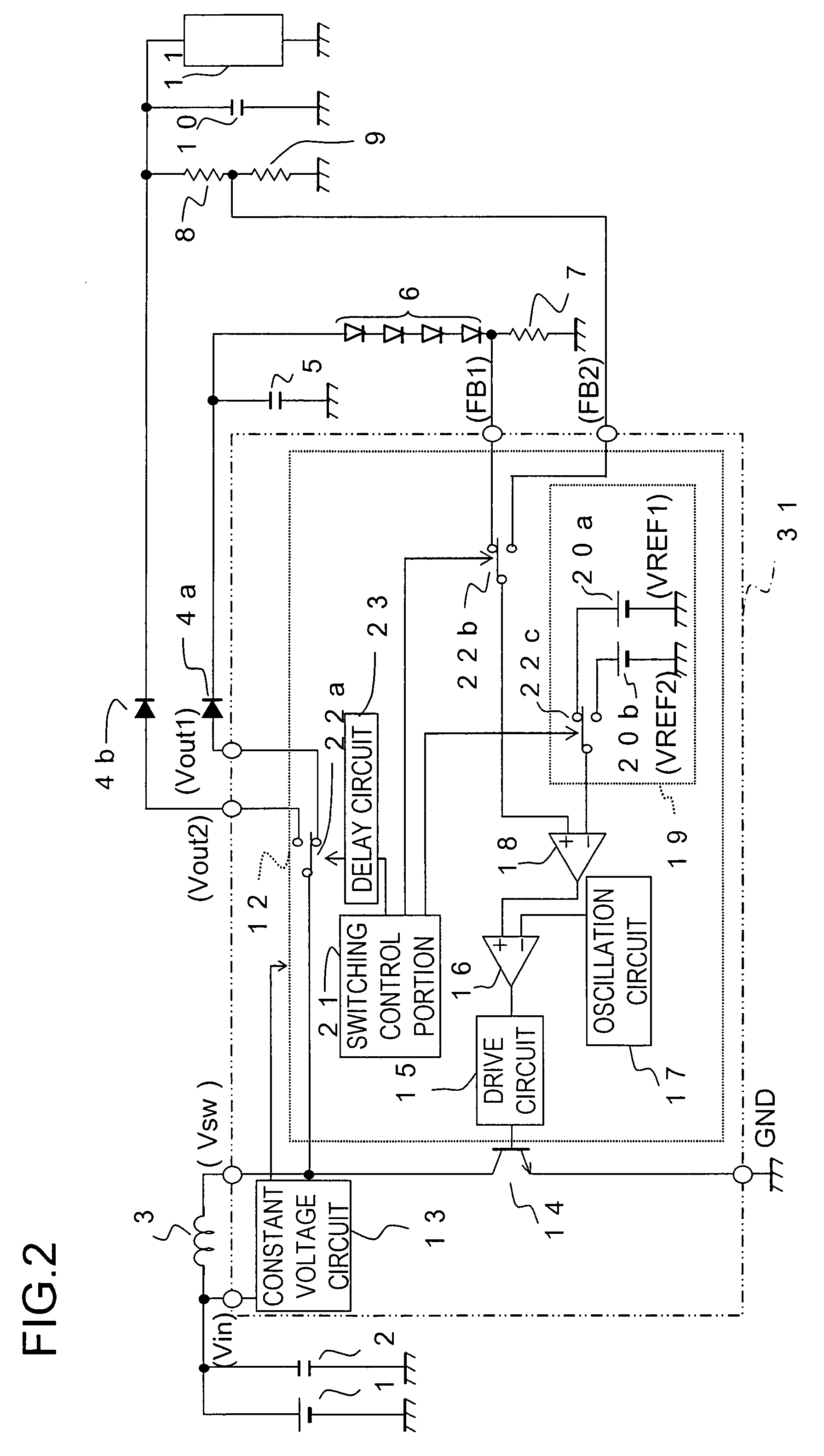 Chopper regulator circuit