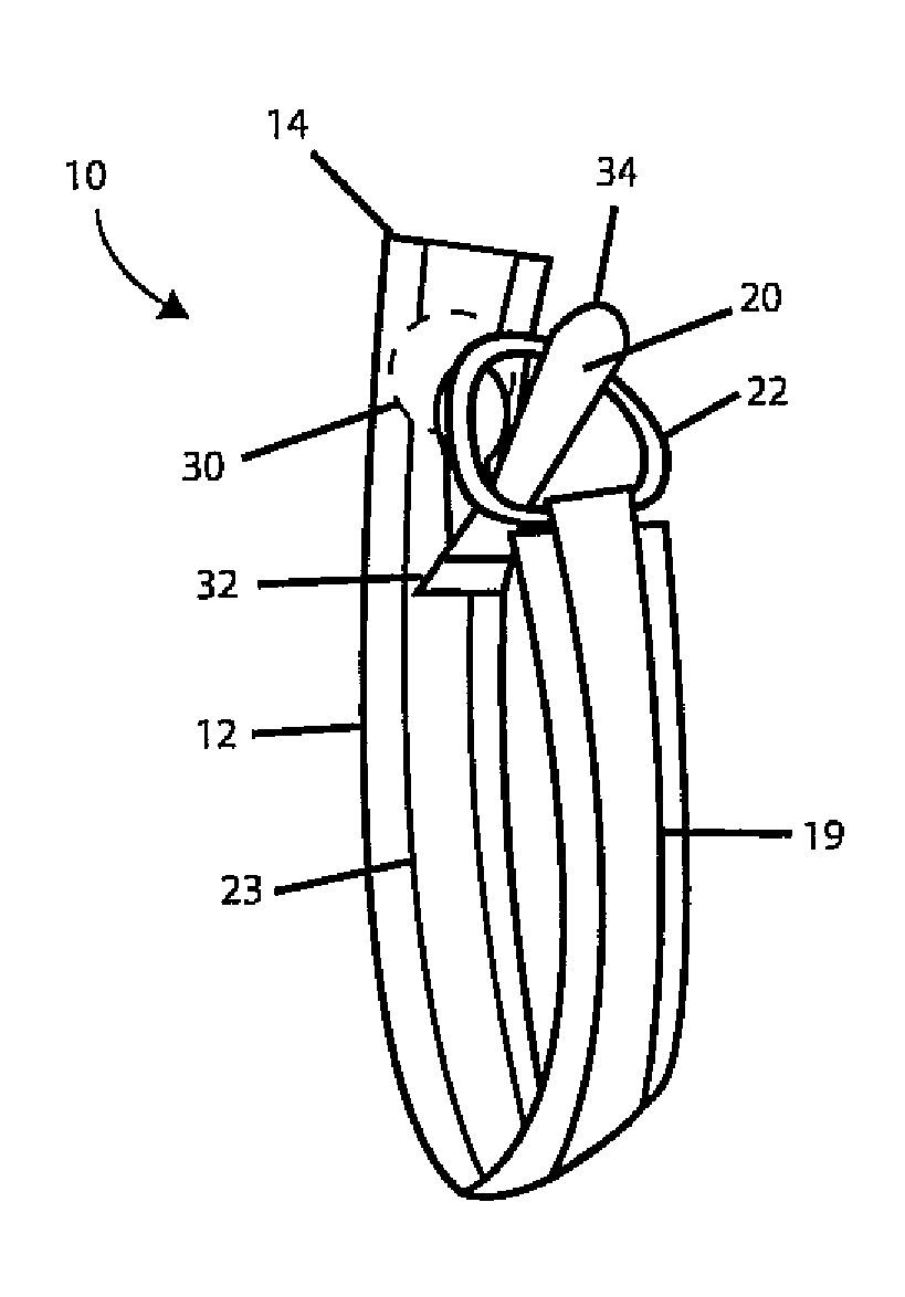 Clothing clip apparatus and method for using same