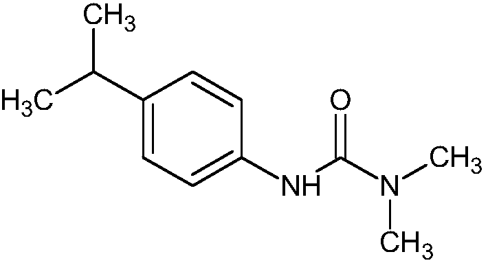 Isoproturon-containing herbicide composition for wheat field