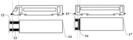 Collision test device and method of train equivalent-scaling model