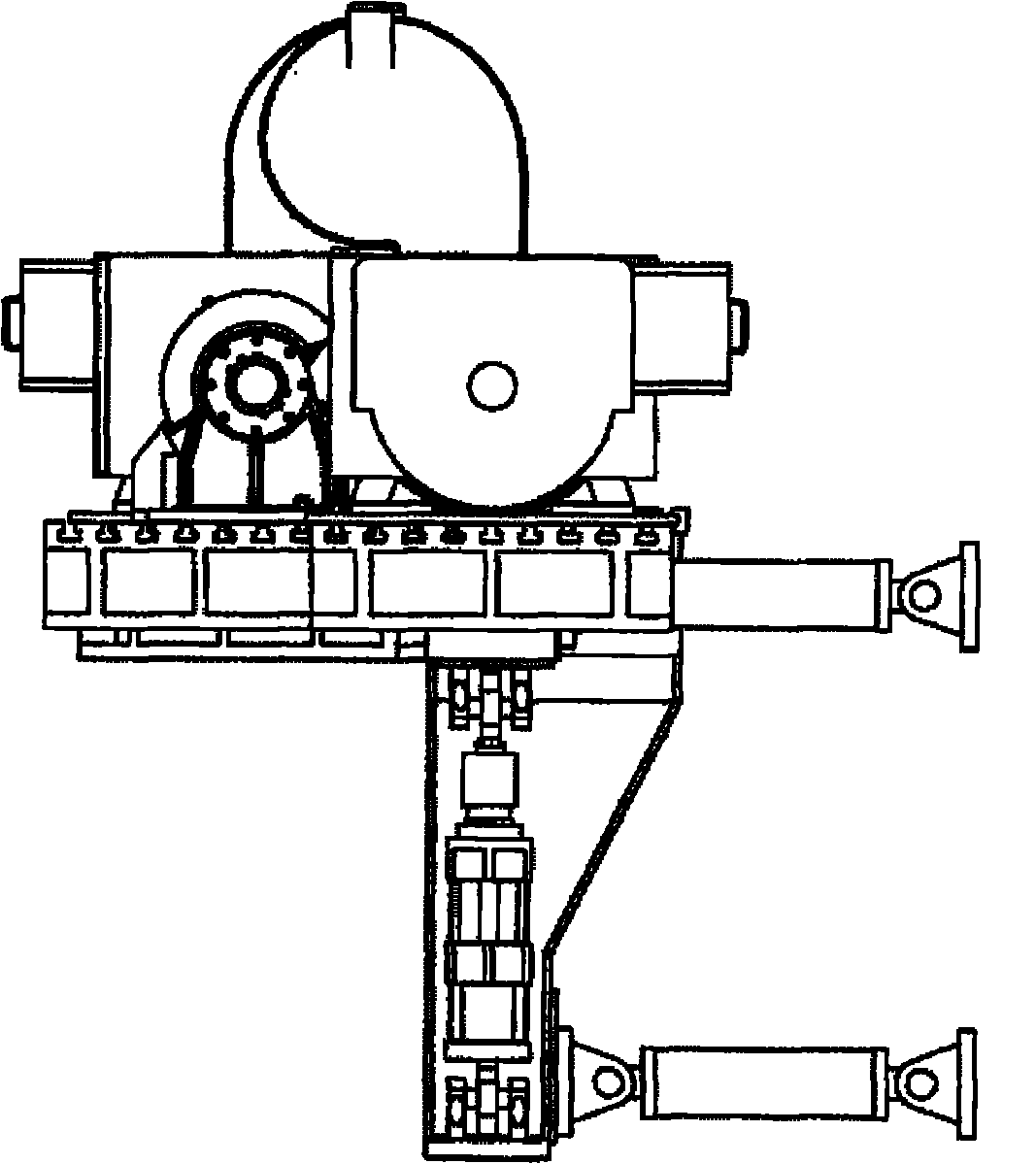 Transmission system gearbox reliability test bed of high-speed multiple unit