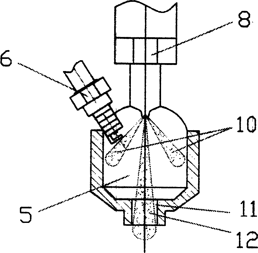 Igniting combustion system of engine preburning chamber