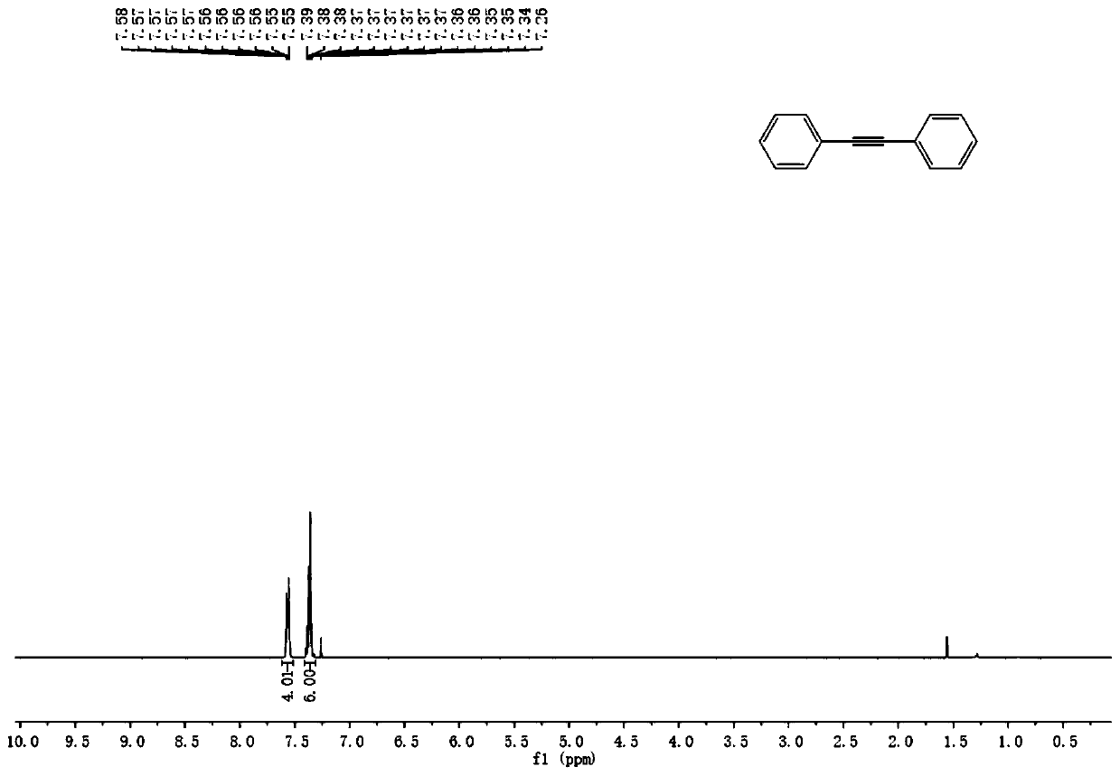 Production method of diaryl alkyne compound