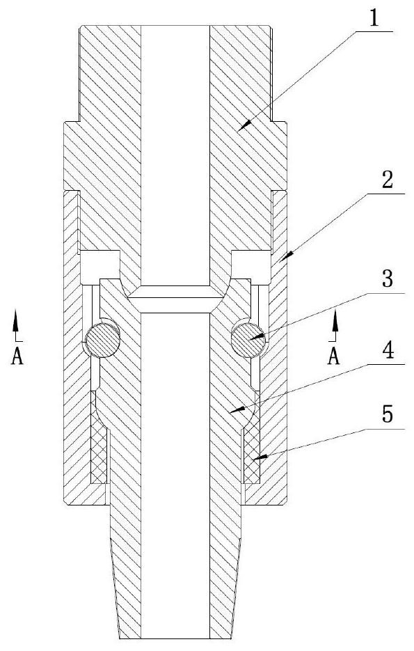 Universal shaft connector of double-layer structure power drilling tool