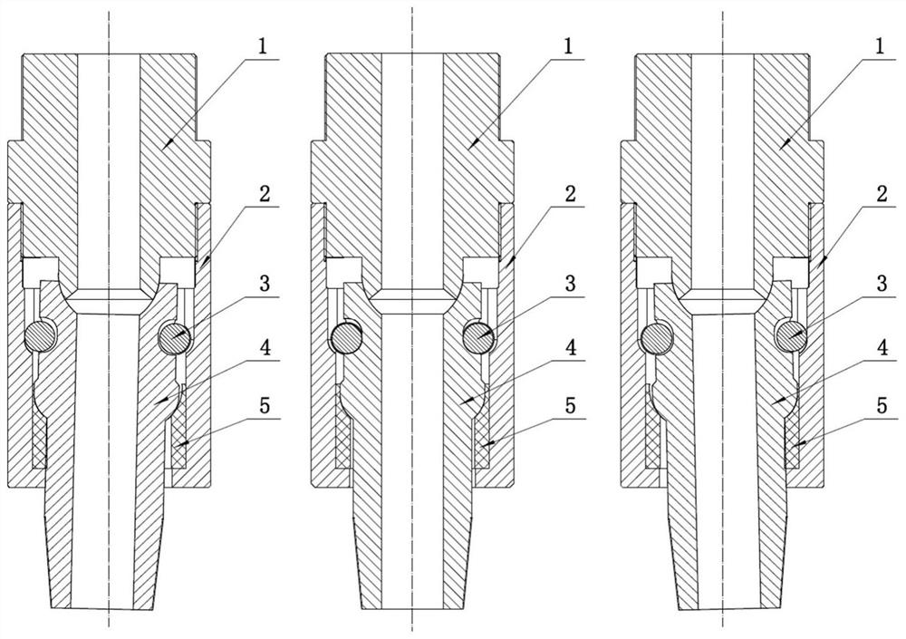 Universal shaft connector of double-layer structure power drilling tool