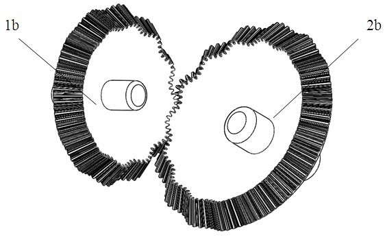 High-order denatured elliptic bevel gear pair with variable transmission ratio