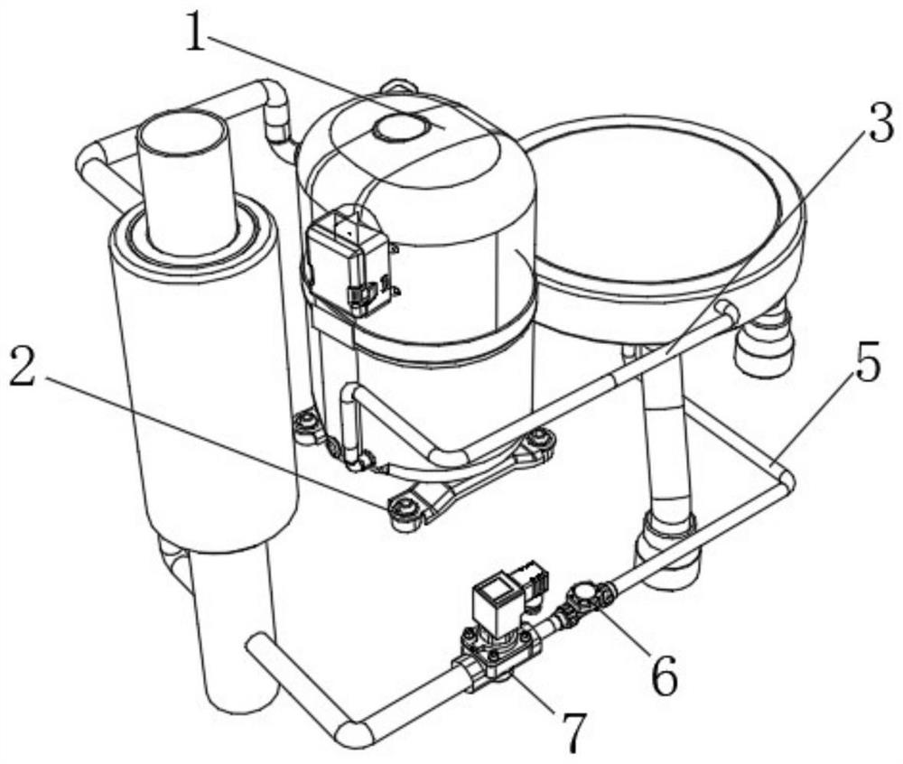 Boiler heat heating device