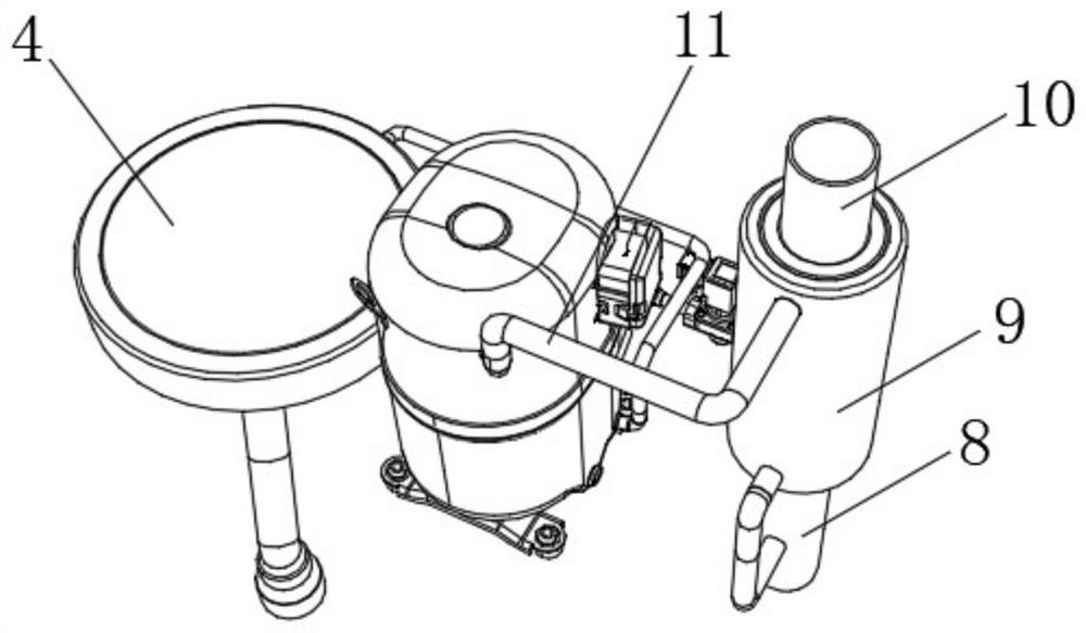 Boiler heat heating device