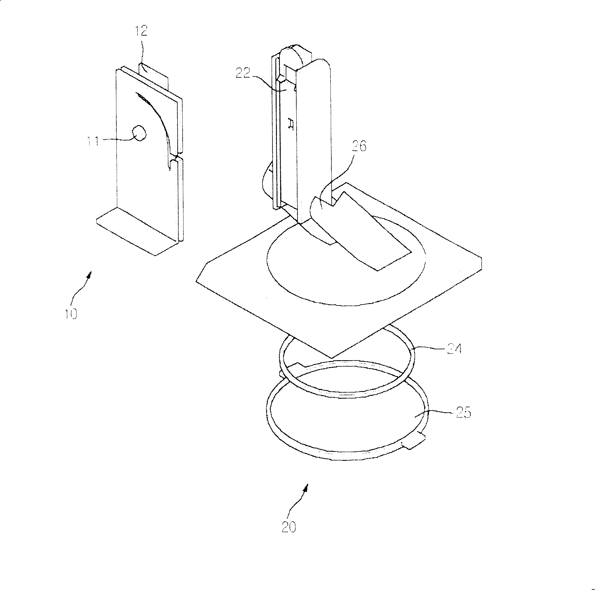 Rack structure of image display device