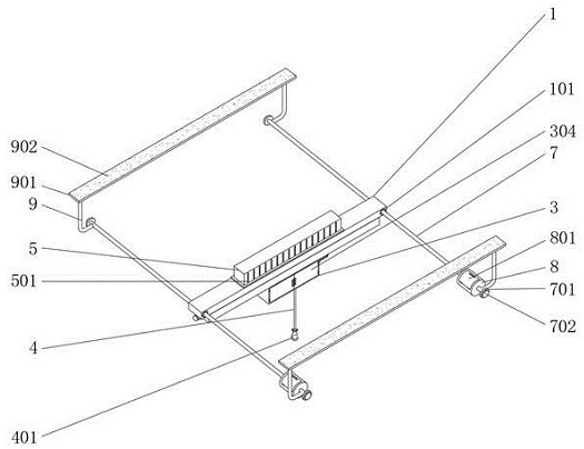 Novel electric single-beam suspension type crane