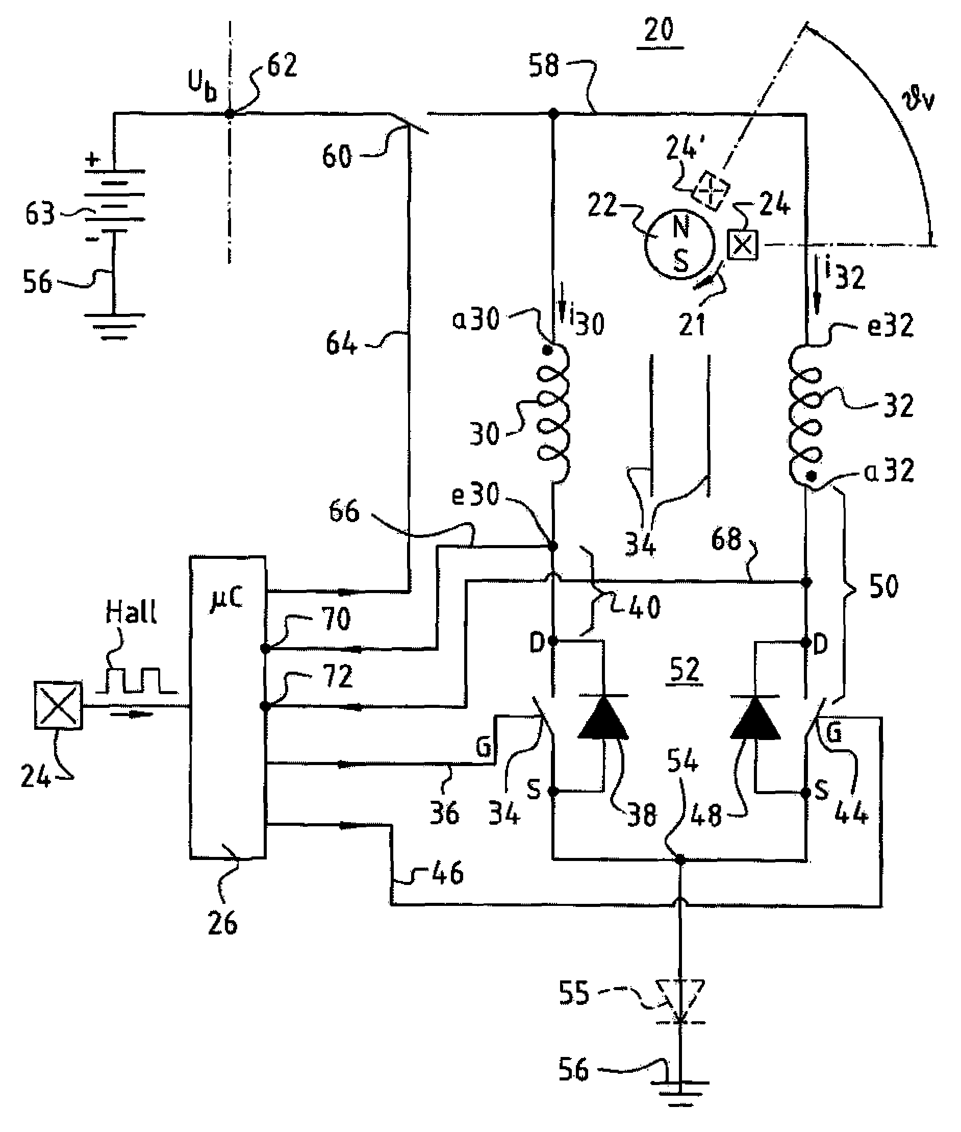 Method for operating an electronically commutated motor, and motor for carrying out a method such as this