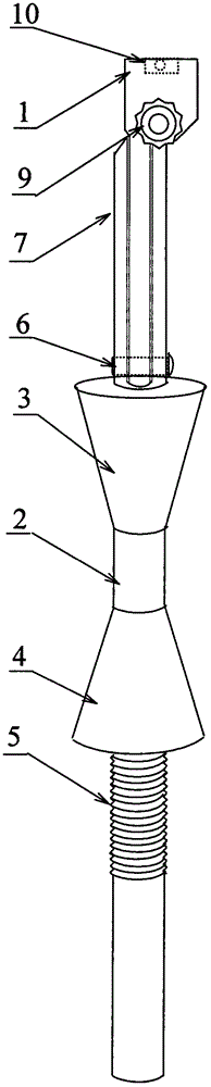 Front fork measuring instrument of tricycle