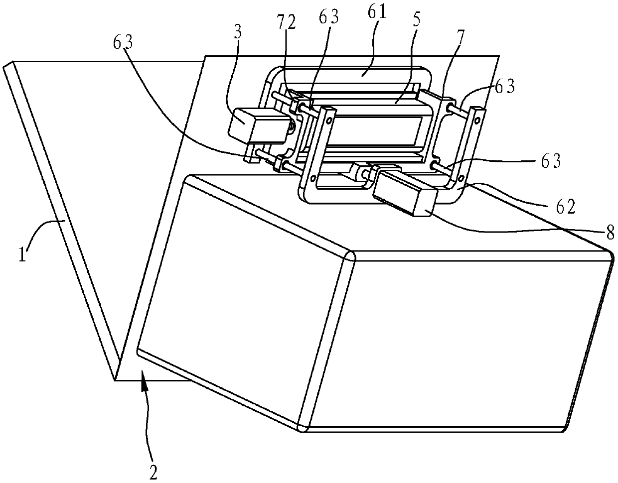 Door lock device of electric steam box