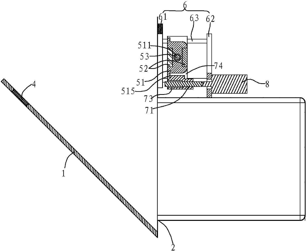 Door lock device of electric steam box