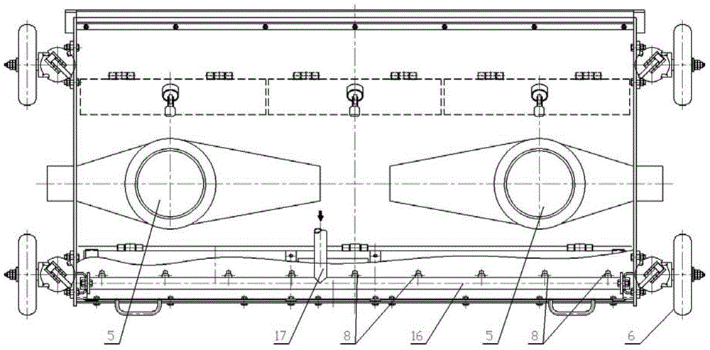 Variable flow area suction nozzle applied to road sweeper