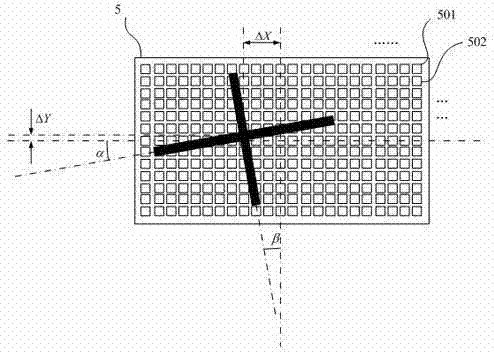 Back off-axis alignment system based on array photoelectric sensor, and photoetching device and method