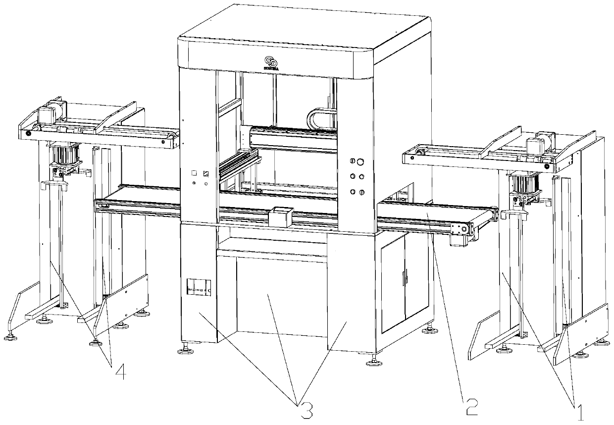 Automatic point drilling machine with loader and unloader