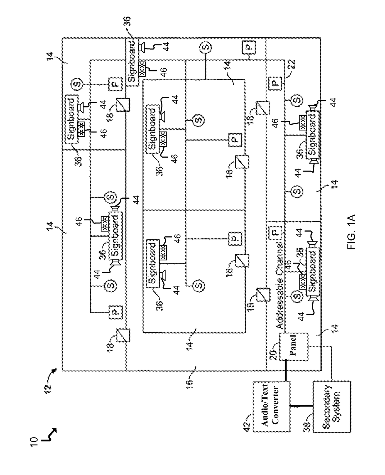 Emergency system textual notification device with alert mechanism