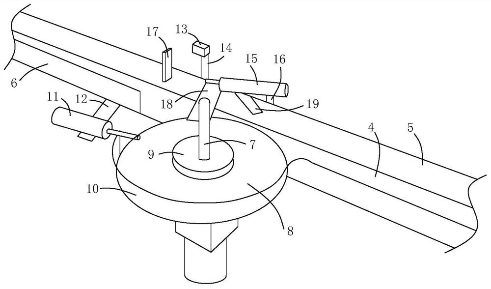 A bottle labeling and positioning device